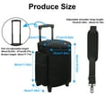 thumbnail image 2 of Foldable Storage Bag with Wheel Shoulder Strap & Handle for Wireless Speakers Carry Case Rolling Speakers Bag, 2 of 9