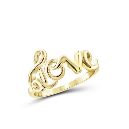 Gold Love Ring - Gold over Silver Enchanting Love Ring
