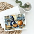 thumbnail image 2 of Pit Bull Terrier Fall Kitchen Pumpkins Greeting Cards and Envelopes Pack of 8 7 in x 5 in, 2 of 3