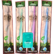 Happy Planet Biodegradable Toothbrush Size:Pack of 4