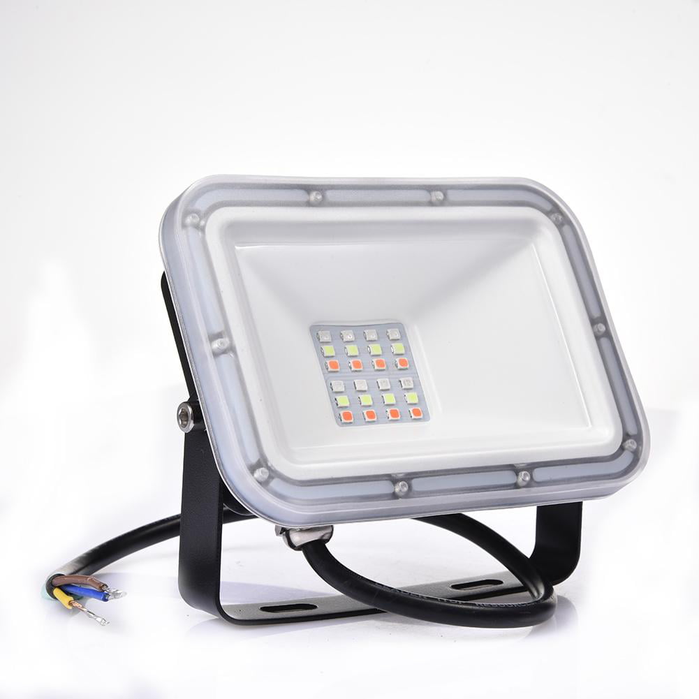 1*C8 RGB Flood Light Memory Function 16 Colors Waterproof For Indoors Outdoors 
