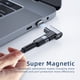 thumbnail image 4 of Adaptador Usb C Adaptador USB C magnético Essager en ángulo recto 24 pines USB C PD 100W 10Gbps 4K Ndcxsfigh Para estrenar, 4 of 8