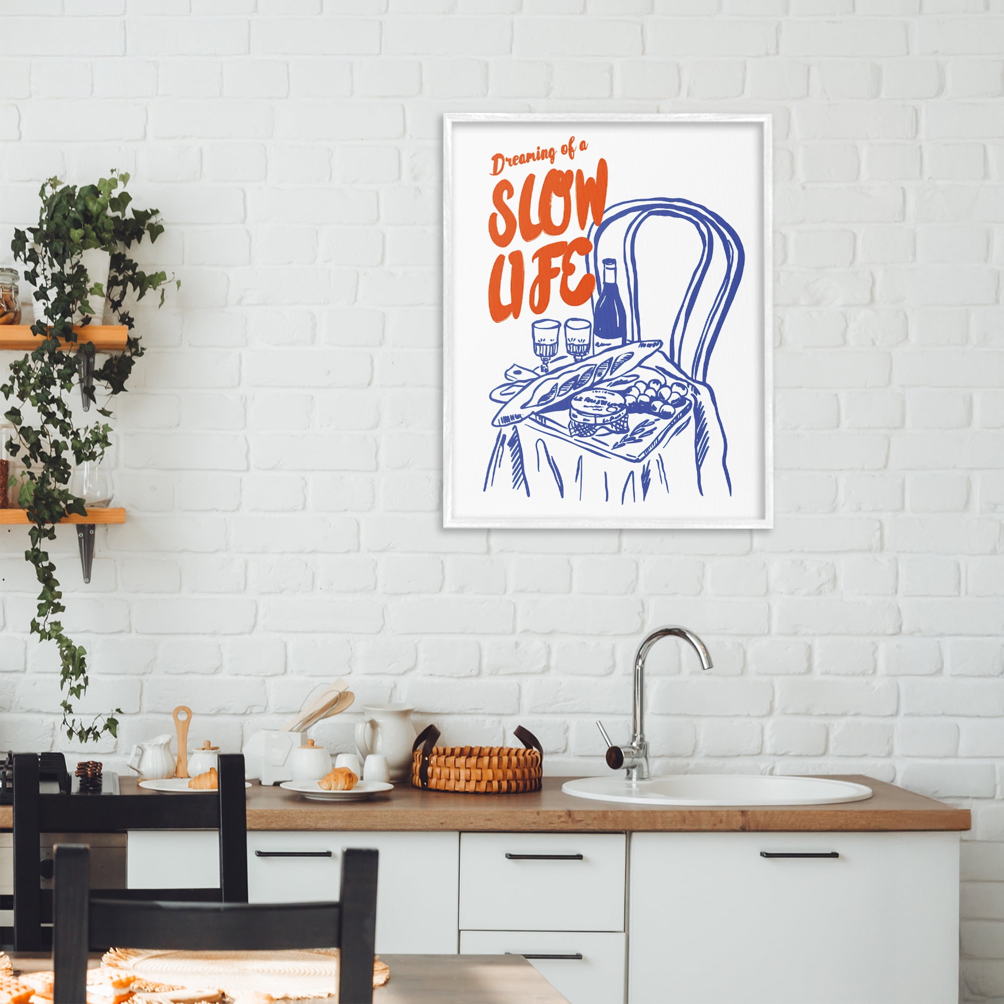 Stupell Industries Dreaming Of A Slow Life White Framed Giclee Art, design by The Prints Vibe