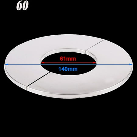 

Sebtyili Stainless Steel Cover Ring Sewage Pipe Heating Tube Floor Wall Hole Decor Modern One Size