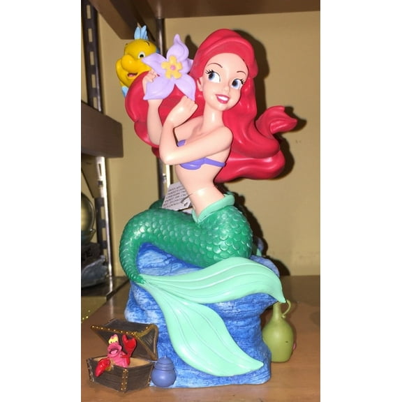 disney parks ariel flounder sebastian musical resin figurine statue new