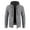 Gray, variant on Honeeladyy Men Hooded Zipper Sherpa Lined Knit Coat,Winter Solid Color Thick Warm Fleece Jacket Coat Coffee XL