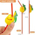 thumbnail image 3 of 100 pcs Fruit Straws Umbrella Straws Party Disposable Straws Table Decor Tropical Drinks for Cocktai, 3 of 4