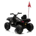 thumbnail image 3 of Ambifirner 24V Kids Ride On Toy, 4-Wheeler Quad ATV Play Car w/160W Motors, 3 Speed Setting, LED Lights, Music, 2 Seater Electric Off-Road Power Vehicle, 3 of 9