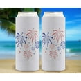 thumbnail image 6 of Memorial Day Cookout Favors Fireworks Light Blue 12-Pack Ultra Slim Can Thermocoolers, 6 of 8