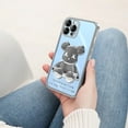 thumbnail image 7 of SOATUTO Cool Bear Shockproof Clear Phone Case Cover 3D Bear Luxury For iPhone 13 Pro Max - Silver, 7 of 7