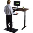thumbnail image 3 of Uncaged Ergonomics (RUBBK) Rise Up Electric Height Adjustable Sit/Stand Desk, with Real Bamboo Desktop, Memory, Dual Motors (Black Bamboo Top/Black Frame), 3 of 5