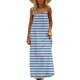 thumbnail image 2 of TaTaai Women's Casual Maxi Sundress Sleeveless Striped Backless Spaghetti Strap Flowy Summer Dress Long Beach Cover Up Dress Gift, 2 of 9