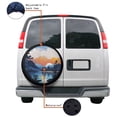 thumbnail image 4 of KAKALAD Sunset Lake Spare Tire Cover Universal Vehicle Accessories Buckle Car Tools 15”in, 4 of 6