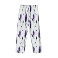 thumbnail image 5 of Goofa Lavender Flowers Printed Soft Pajama Pants for Men, Wide Leg Comfy Casual Lounge Yoga Pants-Medium, 5 of 9