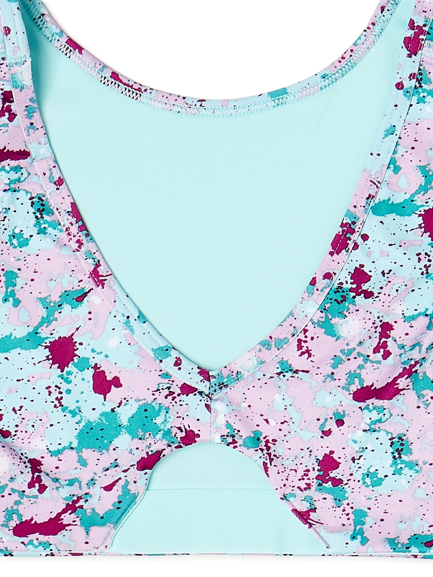 Athletic Works Girls Sports Bra, 2 Pack, Sizes XS-XXL