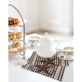 thumbnail image 4 of Farm Plaid Kitchen Dish Towels for Drying Dishes Set of 2, West Texas Star Rustic Farmhouse Black Brown Waffle Weave Microfiber Hand Tea Bathroom Towels Quick Dry & Absorbent Towel 12x12, 4 of 7