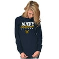thumbnail image 5 of US Navy Girlfriend Anchor Logo Women's Long Sleeve T Shirt Brisco Brands L, 5 of 6