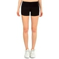 thumbnail image 3 of DailyWear Womens Stretchy Cotton Blend Yoga Pants Leggings Various Styles Shorts Black, Medium, 3 of 4