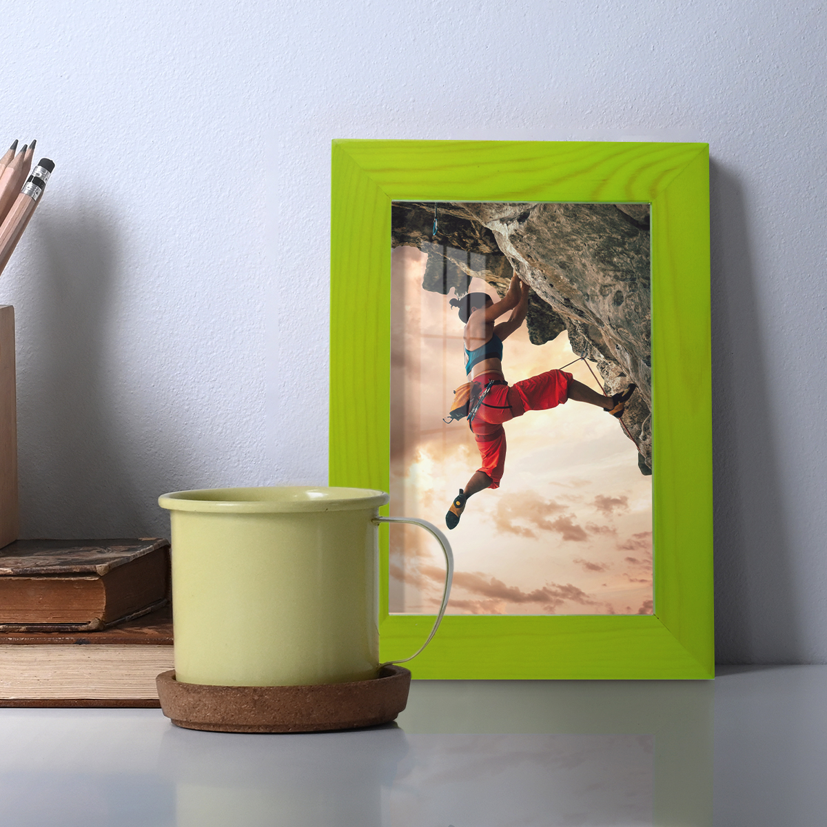 4x6 Wood Grain Picture Frame - Avocado