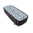 thumbnail image 6 of Picia Cute Rabbit Easter Pattern Large Capacity PU Leather Pencil Case Organizer Pen Marker Holder Double Zipper Storage Bag Big Pencil Pouch for College Office, 6 of 6
