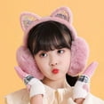 thumbnail image 4 of Cache-oreilles en Peluche Cache-Oreilles Duveteux pour Femmes Cache-Oreilles Pliables en Peluche Cache-Oreilles d'Hiver pour Enfants Filles Garçons Chauffe-Oreilles par Temps Froid, 4 of 5