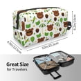 thumbnail image 4 of Goofa Cute Bear Printed Toiletry Bag with Handle,Large Capacity Travel Makeup Cosmetic Bag for Women, Carry on Airport Airline Compliant Bag, 4 of 9