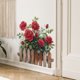 thumbnail image 2 of Adhesivos de pared con acuarela, rosa romántica, valla, 25 x 60 cm, 2 of 4