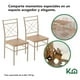 thumbnail image 4 of Comedor de 4 Sillas Mesa Madera Cocina Restaurante Cafeteria beige 5, 4 of 5