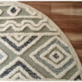 thumbnail image 6 of 6â€™ Round Cream Modern Geometric Area Rug, 6 of 8