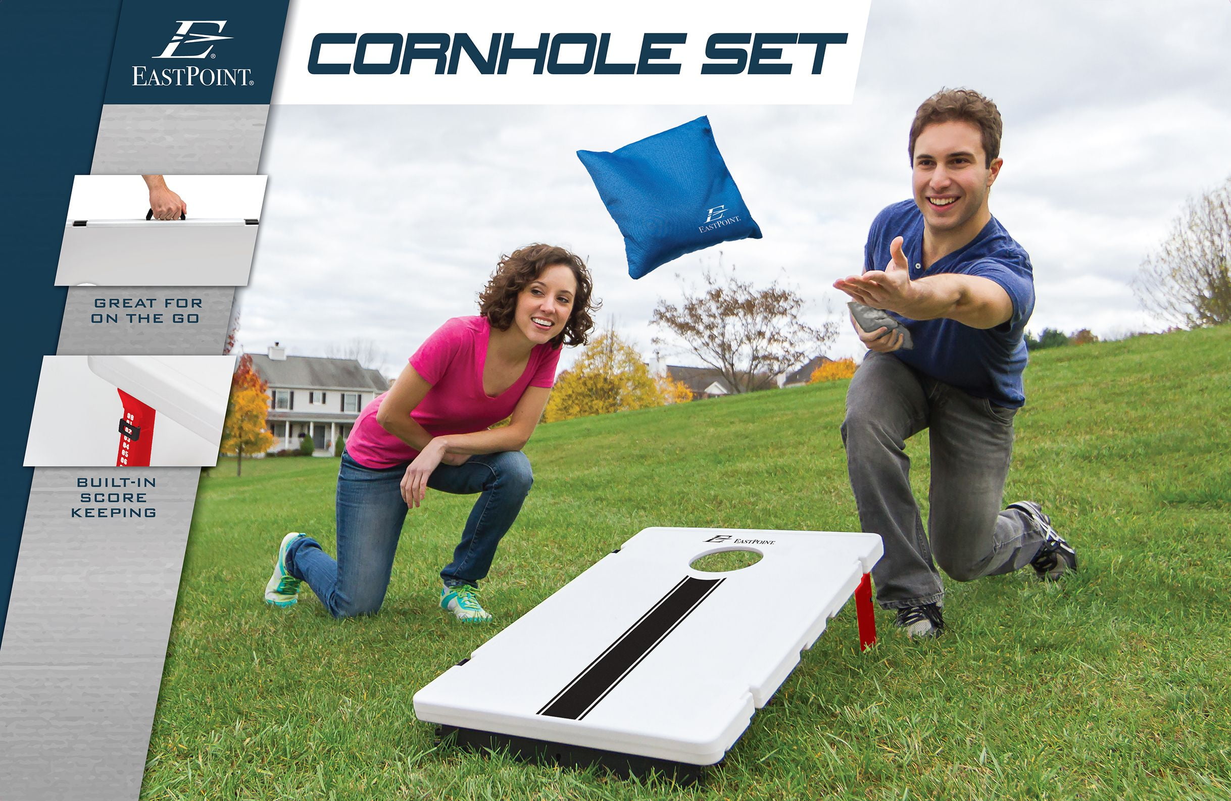 EastPoint Sports Lightweight and Portable All Weather Beanbag Toss Game Set with 8 Bean Bags