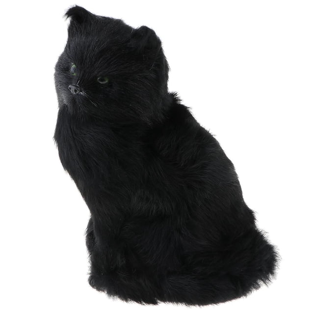 Precioso peluche de gato para decorar el salpicadero del coche. Gato negro