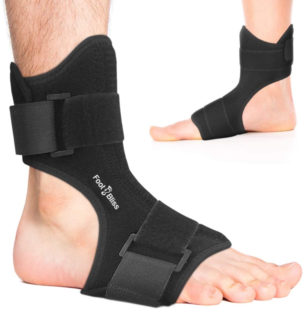 Plantar Fasciitis Night Splint - Drop Foot Support Brace - Dorsal Planter Fasciitis Splints For Right Or Left Foot. Support Sleep, Arthritis, ...