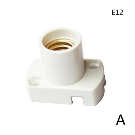 

E12/E14 Screw Lamp Holder Light Bulb Socket Base Cap Adaptor Converter Holder L9W7