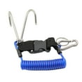 thumbnail image 1 of Mosiee Scubas Diving Hook Spring Anti-Lost Rope Stainless Steel End Diving Hook With Spiral Coil Lanyard Scuba Current Reef Hook, 1 of 8