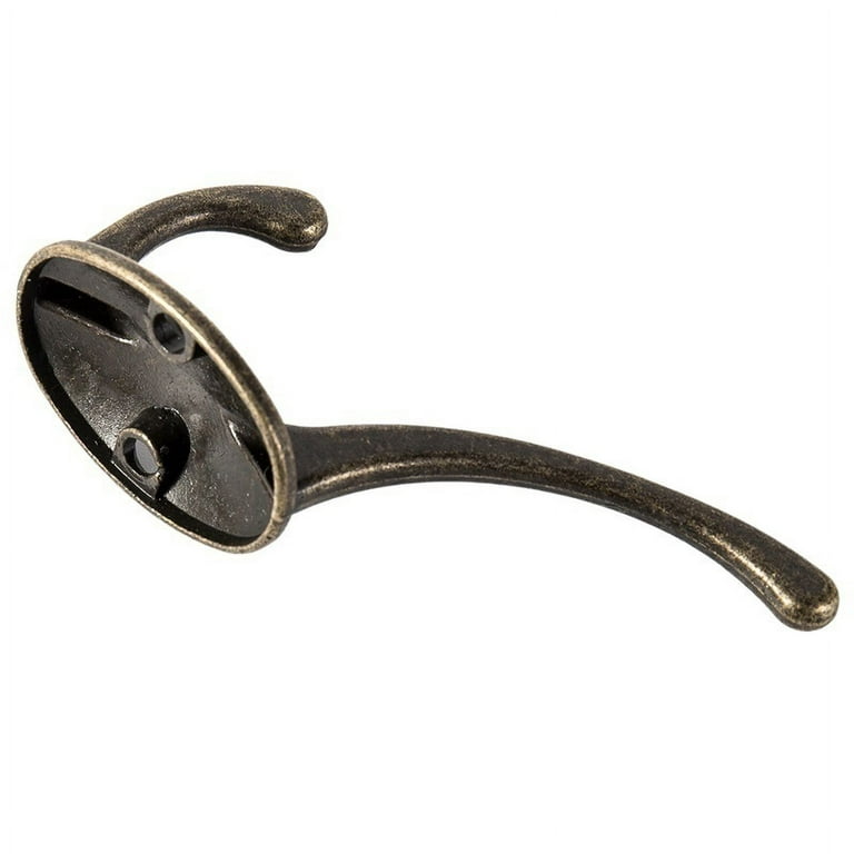 10Pcs Vintage Style Cast Iron Coat Hooks Wall Hangings Hook Coat Hat  Hanger（Clothes Hook Only, Wood Board not Included） 