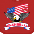 thumbnail image 4 of Inktastic American Flag Made in the USA with Bald Eagle Boys or Girls Baby Bib, 4 of 4