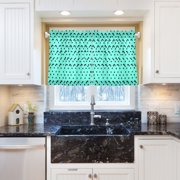 Linen Kitchen Curtains Dotted Waves Tier Curtains Tier Kitchen Living Room Bedroom Balcony 2 Panels 27x24 Inch