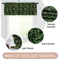 thumbnail image 3 of Christmas Valances Window Treatments, Golden Snowflakes on Green Background Blackout Drapes Adjustable Curtain Valances for Kitchen Over Sink,18x52 Inch Rod Pocket Valances, 3 of 6