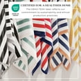 thumbnail image 4 of 100% Cotton Velour Stripe Border Oversized Beach & Pool Towels - 2 Pack, 35" x 70", 4 of 6