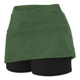 thumbnail image 6 of LEBONYARD 2025 Clearance Items under $5.00 Women's Lightweight Yoga Skort,Women's New Color Mid-waist Skirt Pants Sports Shorts Bottoming Skirt Pants Army Green XL, 6 of 6