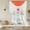 Orange, variant on Beige Boho Balloon Curtains for Windows, Bedroom Curtains 54 Inch Length, Modern Abstract Art Geometric Striped Tie Up Curtains Panels Thermal Insulated Bathroom Curtains Window 42"x54"