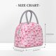 thumbnail image 2 of Fotbe Pink bows Bolsa de Almuerzo con Estampado, Lonchera Aislada, Contenedor de Comida Reutilizable Tipo Cooler a Prueba de Fugas, 2 of 6