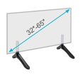 thumbnail image 3 of Universal Tv Stand Base Mount For 32-65 Inch Samsung Vizio Sony Lcd Tv Not For Lg Tv Black Television Bracket Table Holder 2pcs -, 3 of 4