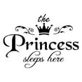 thumbnail image 6 of The Princess Sleeps Here Crown Wall Sticker Decal Removable Stickers For Kid's Vinyl Decal Room Decoration Wall Decor I4P8, 6 of 10