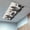 Black Tan Brown Oatmeal, variant on Black Bear Fluorescent Light Covers, Farmhouse Forest Animals Vintage Magnetic Light Covers for Ceiling Lights, Fluorescent Ceiling Shade Filters for Classroom Bedroom Office 4x2Ft x 3PCS