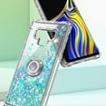 thumbnail image 4 of Nagebee Case for Samsung Galaxy Note 9 with Screen Protector (Soft Full Coverage), Sparkle Glitter Liquid Bling Diamond [Ring Holder & Wrist Strap] Women Girls Cute Case (Teal), 4 of 6