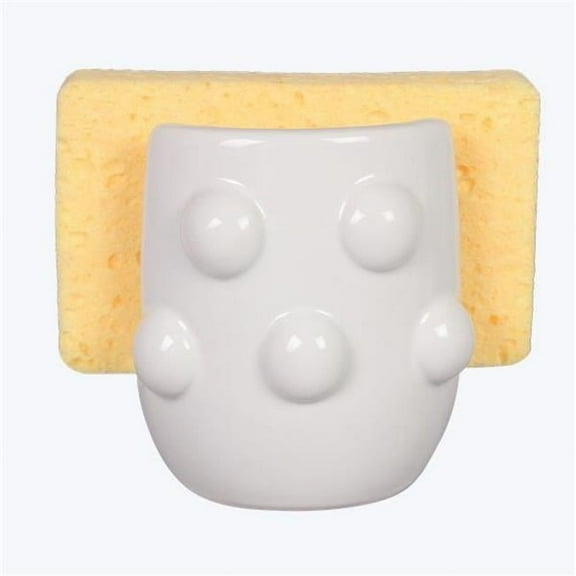 Youngs 21960 Ceramic Sponge Holder with Sponge