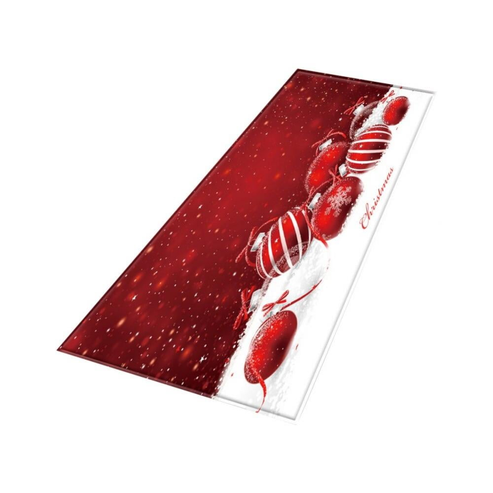 Popvcly Christmas Kitchen Rugs, Thickened Kitchen Rugs and Mats Non