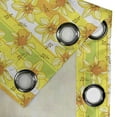 thumbnail image 4 of Ambesonne Yellow Flower Grommet Curtain, Narcissus Blossom, 50" x 108", Yellow Apple Green, 4 of 6