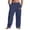 Navy, variant on GrmtClth Mens Cargo Pants 2026 Linen Relaxed Fit Casual Elastic Waist Drawstring Palazzo Pants Summer Beach Travel Wide Leg Trousers with Label Light Blue M